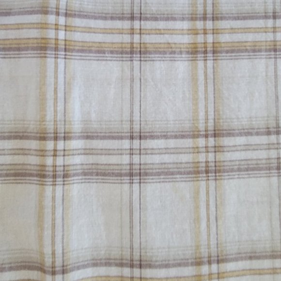 Vintage Red Brand Men's Neutral Button-Down Plaid Shirt with Graphic on Back - Picture 12 of 12